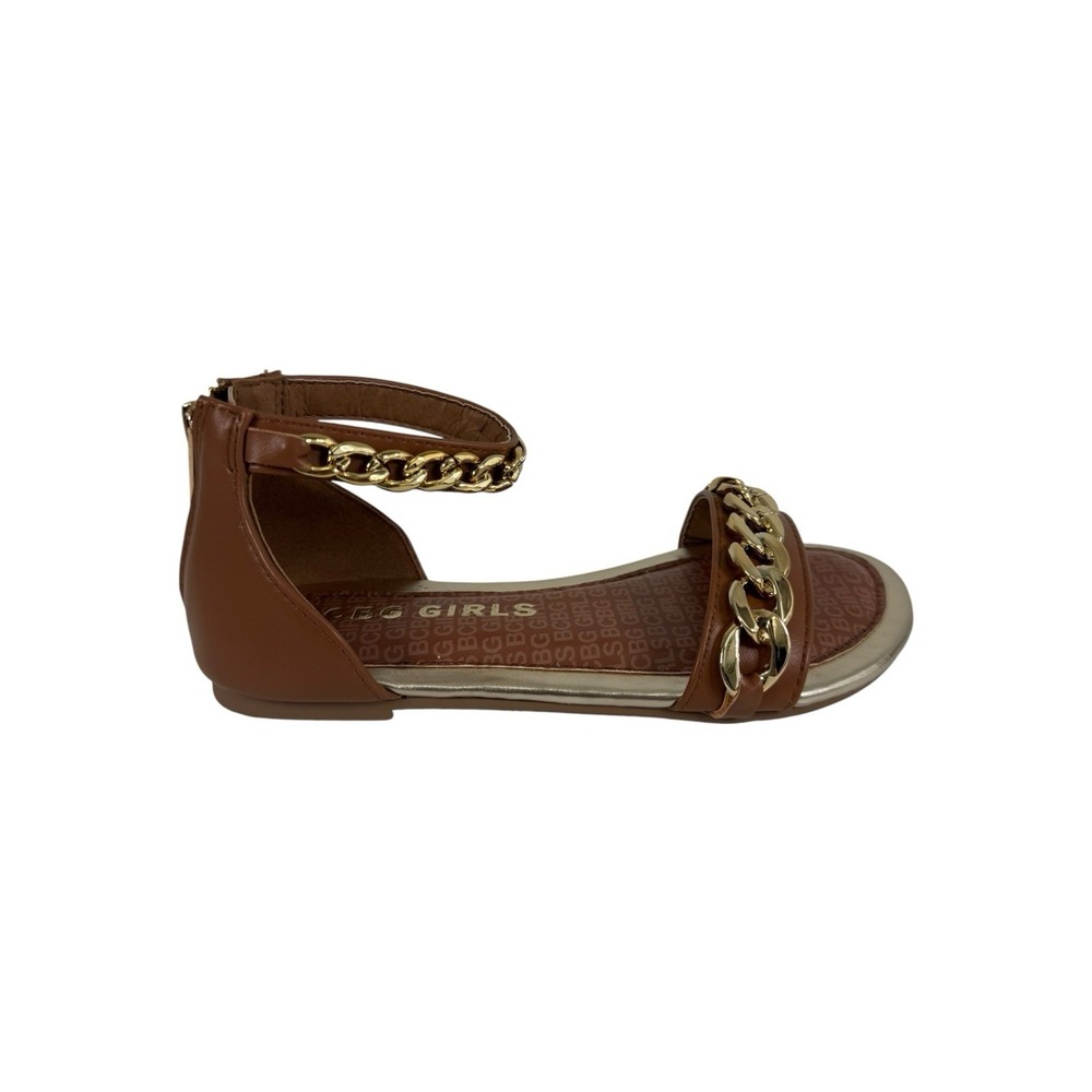 BCBG Girls brown flat sandals Size 13 M